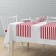 A set of tracks on the Cambridge table, size 40 x 150 cm - 4 pcs, red