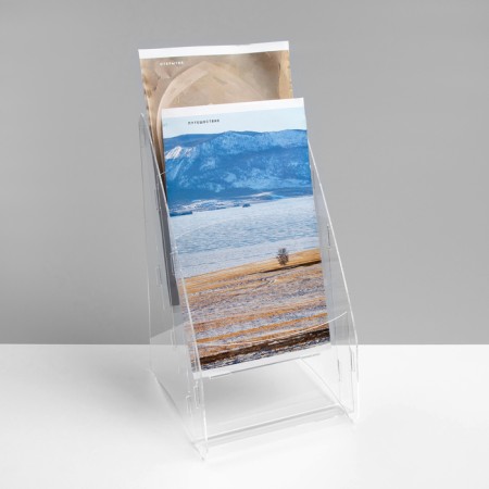 Dispenser A5, 15.5 × 25 × 23 cm, for 3 departments, 2 mm outflow in a protective film-1