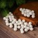 Figure for crafts and decor "Shar", set 55 pcs., Size 1 pcs: 0.5 - 1 cm, white color