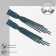 Hanging earrings with rhinestones "Waterfall" rotation, blue color in silver, 10 cm