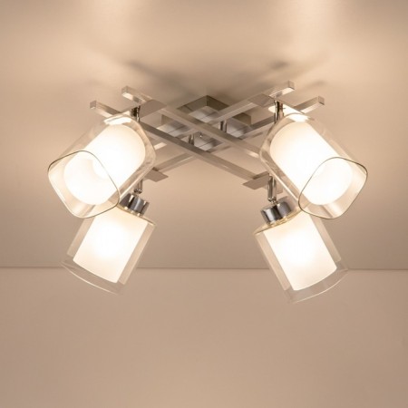 Citilux “Rivoli” CL104140, 42.5x42.5 cm, 4x75W, E27, Gray color-5