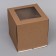 Confectionery packaging with a window, craft, 30 x 30 x 30 cm