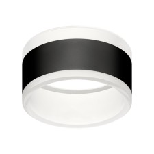 Front nozzle for the luminaire case with the diameter of the hole D85mm ambrella like, Diy Spot, N8445, the color is black sand