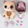 Gift set for a girl with a soft toy "Cat", 10 x 18 x 8 cm