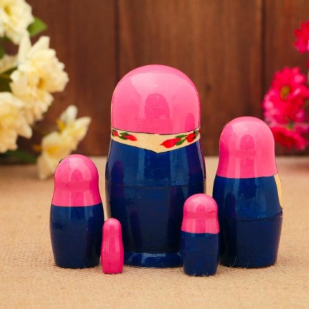 Matryoshka "Margarita", mix, 5 puppet, 10 cm, handmade-1