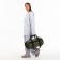 Road bag with lightning, outer pocket, long belt, khaki color