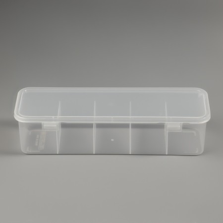 Organizer for storage, with a lid, 28 × 9 × 7 cm, transparent-2