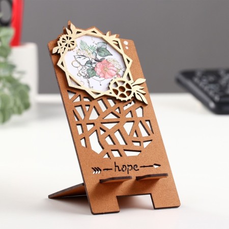 Top for the phone "Bird", oak zoloto, MDF, 8.5x9.5x14.5 cm-6