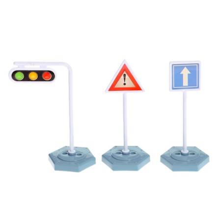 Railway Railway "Big Journey", with a machine and train, intersection, traffic lights-5