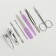 Manicure set, 8 items, in case, red color