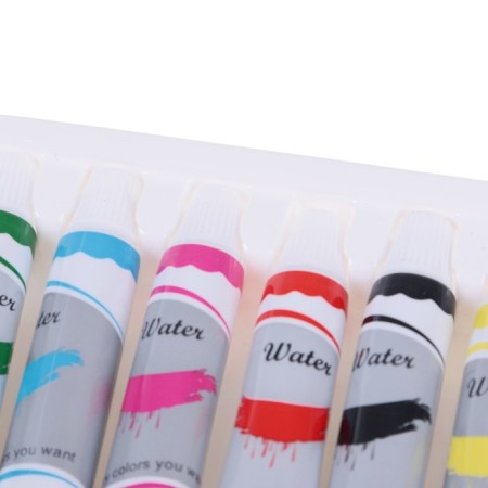 Watercolor paints, 12 colors, in a plastic tube, 9 ml, in a cardboard box-1