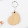 Key keychain wooden "couple of cats" 4.7 x 6 cm