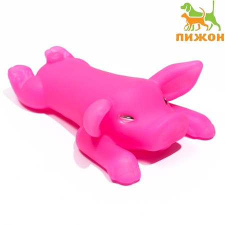Buzhenina squeal toy for dogs, 13 cm, pink