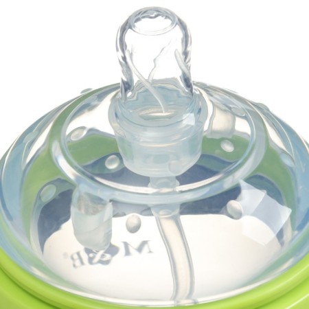 M&B flame bottle, shg Ø70mm, 150 ml., Silicone flask, green color-6