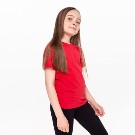 T -shirt for children, red color, height 116 cm-3