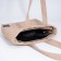 Zipper bag with lightning, beige color
