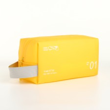 Lightning cosmetic bag, yellow color