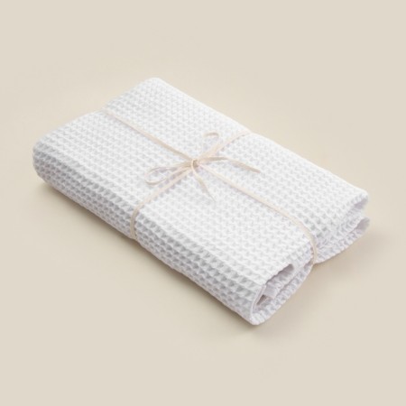 Waffle towel SL Home: Basic "Blanc de Blanc" 100x180 cm, 100% cotton, 340 g/m2-8