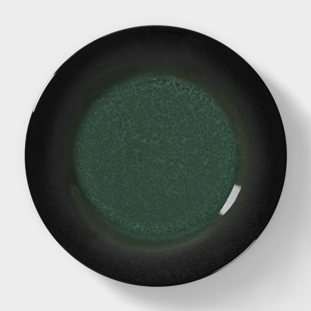 Porcelain plate Verde Notte, D = 24 cm