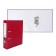 A4, 75 mm registrar, calligrata, PVC, embossing "Len", metal edging, pocket for a spine, collected, burgundy, mix
