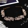 Hair accessory "Angelica" roses, 23 cm, gold
