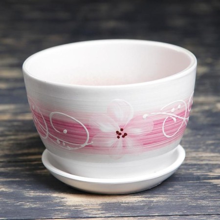 Pot floral orchid white 0.75 l-4