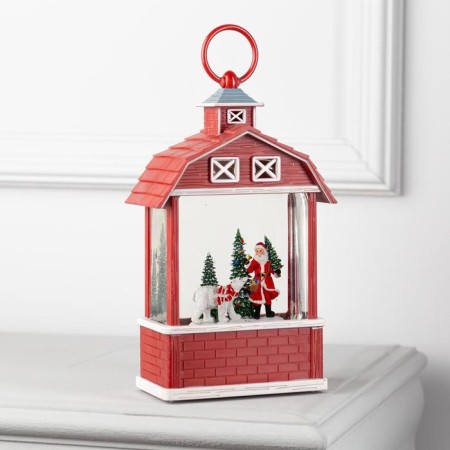 Santa Claus and Bear LED figure 14 × 24 × 8 cm, plastic, AAX3 batteries (not in the kit), glow warm white-1