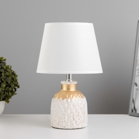 Louise table lamp E14 40W white-gold 20x20x32 cm