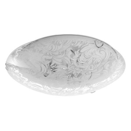 Lamp feathers Mollir, 3x60W E27, chrome color, white 40x40x7.5cm