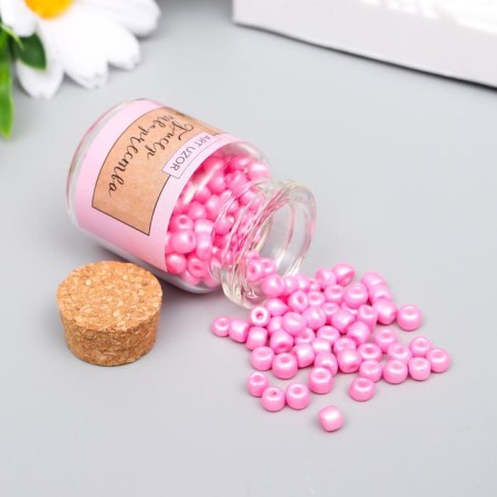 6/0 round beads in the bottle "marshmallow-pink" 20 g-1