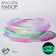 Silicone bracelet "reflective" romance, set of 10 pcs., Mix color, 6 cm