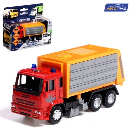 Metal truck "KAMAZ. Garbage truck ", 1:54, inertial