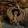 Amulet-cranes "Egyptian royal kite" No. 60, metallic
