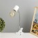 Arnie table lamp E27 15W white 22x10x35 cm