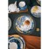 Plate porcelain dining shares "Star Night", D = 25 cm