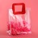 Gift package from PVC, red, 25 x 28 x 15 cm