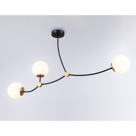 Suspended Ambrella Light, Modern, TR2568, 3HE27, Black color, bronze-3