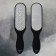Feet heaps, laser, bilateral, rubberized pen, 25.5 cm, black color