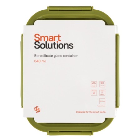 Container for baking, storage and carrying of products in the Smart Solutions cover, green color, 640 ml-15