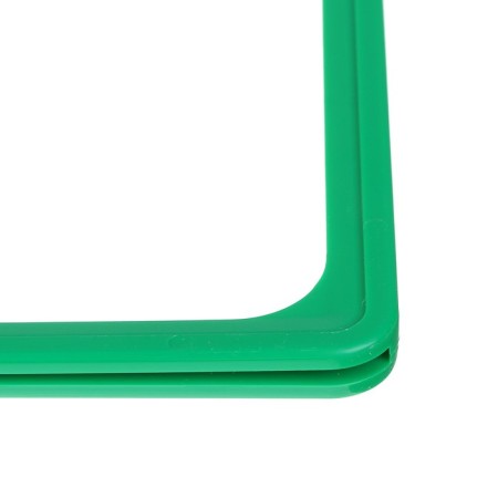 Frame made of impact -resistant plastic with rounded A4 angles, without tread, green color-2