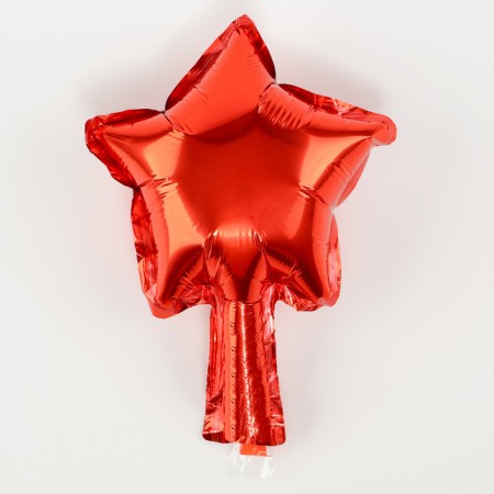 Foil ball 5 "Star", red-2