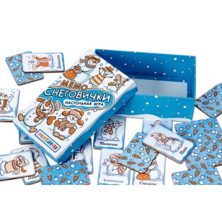 Board game "Memo. Snowmen "