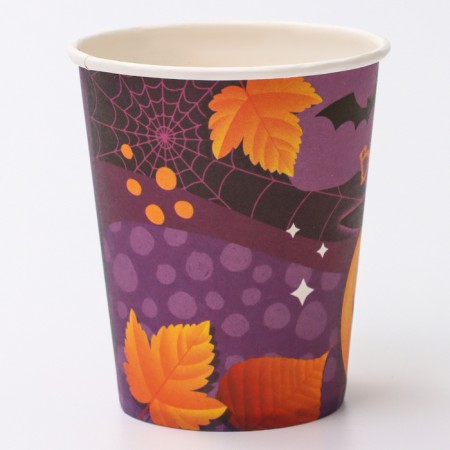 A single -single -paper glass "Funny pumpkin", 250 ml-2