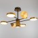 Chandelier 1851/7 LED 72W 3000-6000K black and gold 79x77x43 cm Bayerlux