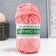 Knitted yarn 100% cotton "lentino mini" 100 g 40 m color 84 light rose