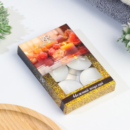 Aromatic tea candle 6 pcs. In the box, "delicate kiss"-3
