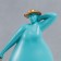 Polystone souvenir "Bbw in a hat with an umbrella" Blue 29x9x12.5 cm