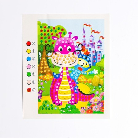 Application with round rhinestones and EVA "Fairy Tale"-2