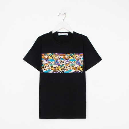 T-shirt for the boy KAFTAN "HYPE", height 158-164, black color-3