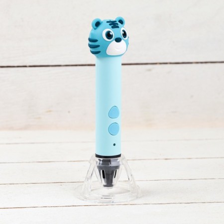 3D handle of tigernok, work with plastic PLA, USB power cable, blue-1